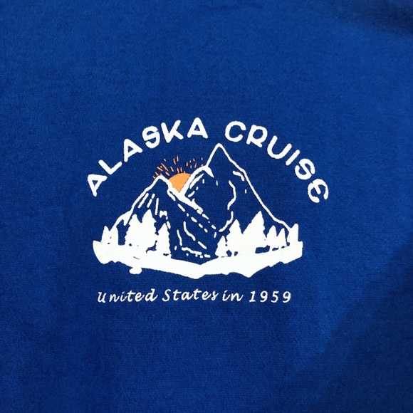 NWT Cobalt Blue Crewneck Oversized Sweatshirt - Picture 3 of 7